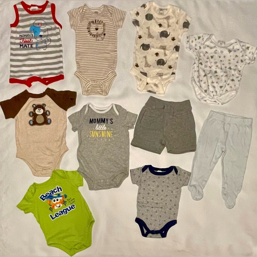 10pc baby bundle 3-6mo